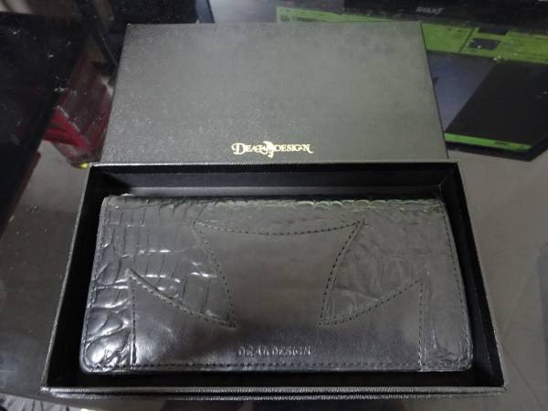 DEAL DESIGNディールデザイン ハーフクロスウォレットクロコ財布