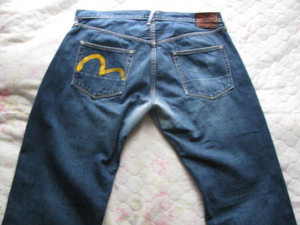 ＥＶＩＳＵ☆エヴィスＮＯ２デニム　Ｗ４０　黄カモメ