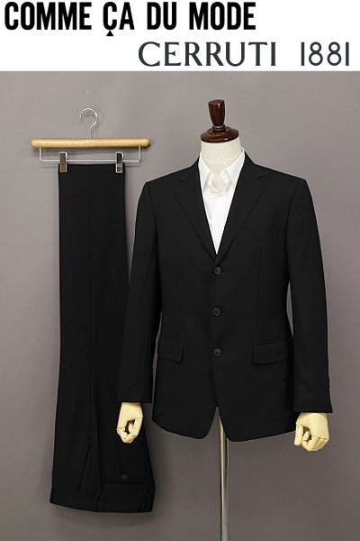 コムサデモードメン ｘ 伊CERRUTI1881 3釦 シングル スーツ