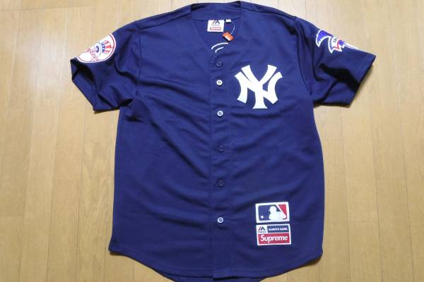 15ss SUPREME×ヤンキース Baseball Jersey