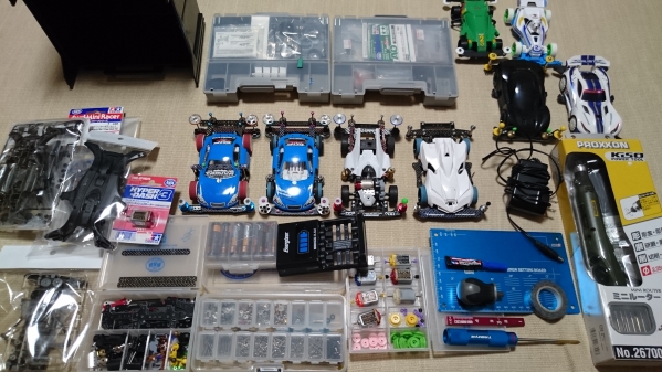 ミニ四駆引退　まとめてセット!!　（ヒクオ　カーボン）