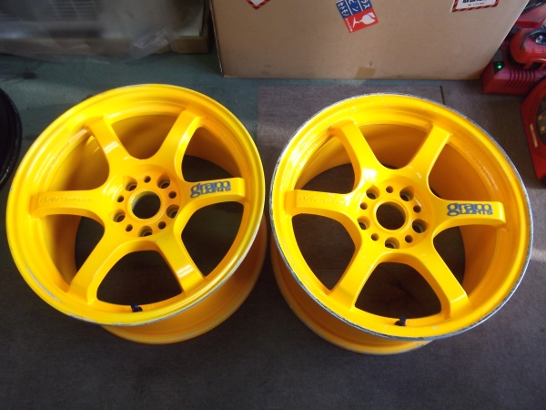 レイズ グラムライツ57D 9J＋22 蛍光オレンジ2本セット(社外品