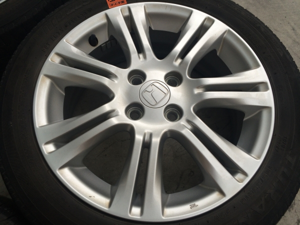☆185/55R16 深溝 ホンダ純正アルミ+ブリヂストン 良品 4本☆