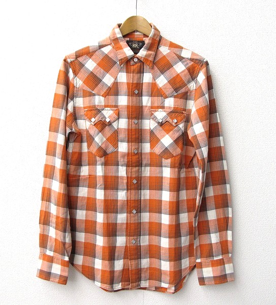 RRL チェック ウエスタン シャツ S