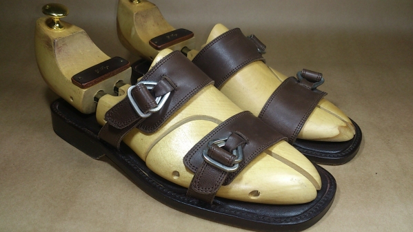 美品ストールマンテラッシ 39 約25cm　レザ―サンダル 検santoni