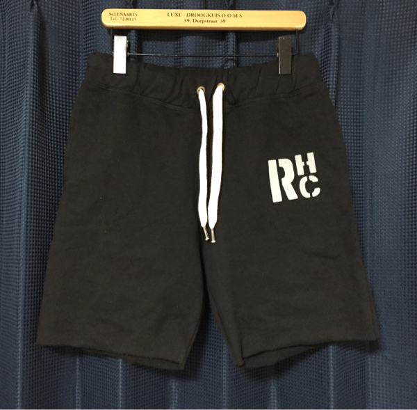 新品 正規品 ロンハーマン RHCロゴスウェットショーツ M 黒色