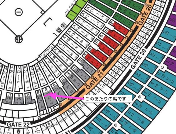 ☆巨人阪神 8/19（水）ネット裏 スターシート通路側2席目良席☆
