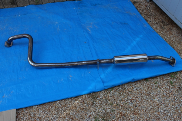 DE デミオ トライアル センターパイプ 中間タイコ付き (触媒  