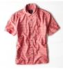 〓アメリカンイーグル/XXXL/AEO Pattern Chambray半シャツ (Red)