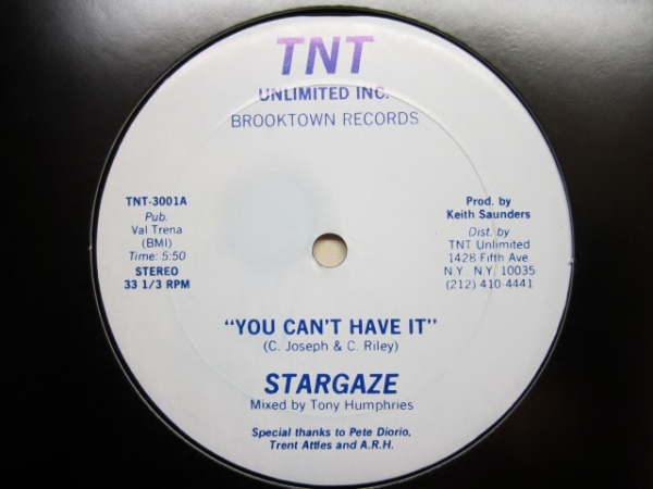 Stargaze - You Can't Have It (Tony Humphries Mix) US orig.12
