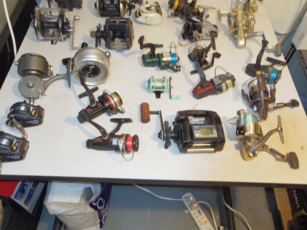 釣り道具　釣り用リール　２３個です。「ルアー・釣り竿」