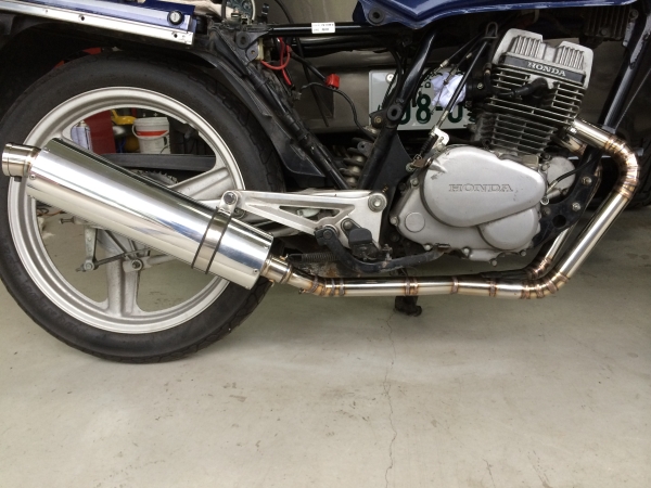 HONDA CB125T 集合菅マフラー付き!! CB125T ワンオフ 集合管 オールステン マフラー 兵庫 加古川(マフラー