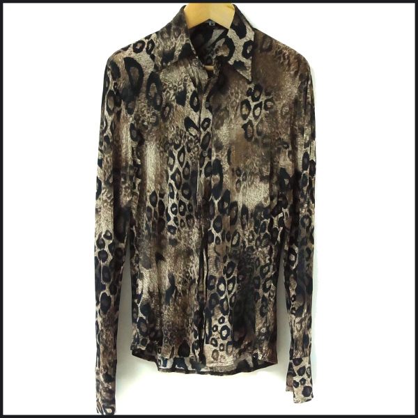 セマンティックデザイン【送料無料・美品】レオパードシャツ