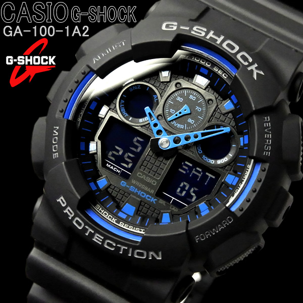 ☆1円 カシオ G-SHOCK 腕時計 メンズ アナデジ ブラック ブルー