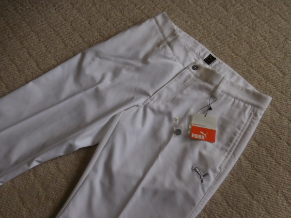 新品/プーマPUMA/903488/グログランパンツ 白/W82