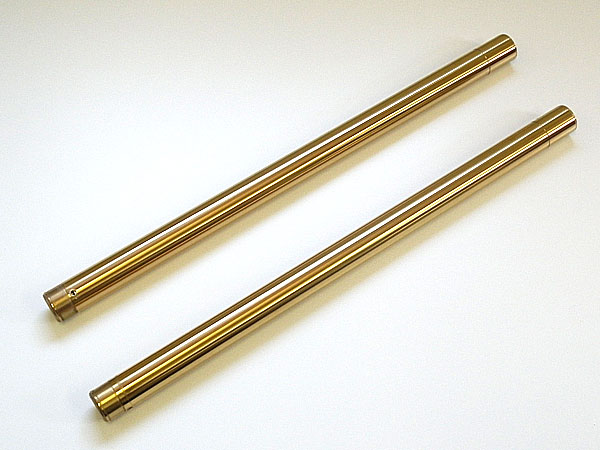 GPZ900R フロントフォーク インナーチューブパイプ ゴールド