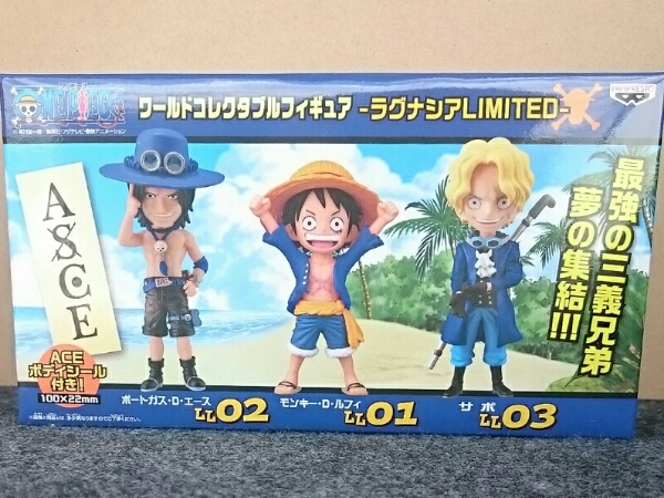 ラグナシア限定 ワンピース ワーコレ エース サボ ルフィ モンキー D ルフィ 売買されたオークション情報 Yahooの商品情報をアーカイブ公開 オークファン Aucfan Com