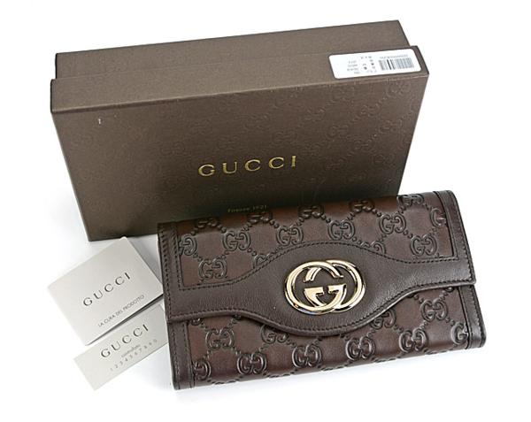 ★【GUCCI】 グッチシマスーキー 二つ折長財布 282434 新同品★