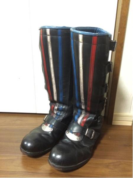 a 英国製 ashman 6バックルブーツ ビンテージモトクロスブーツ UK10 G英国製ashman 6バックルブーツ ビンテージモトクロス 28 UK10 【公式