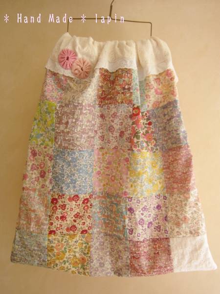 ハンドメイド*リバティと女の子の8重ガーゼブランケット*ギフト