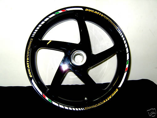カスタムリムステッカー DUCATI 1198 848 999 996 S4 1199 1098