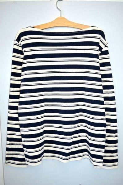 格安◇A.P.C.アーペーセーボートネックマリンボーダーカットソー