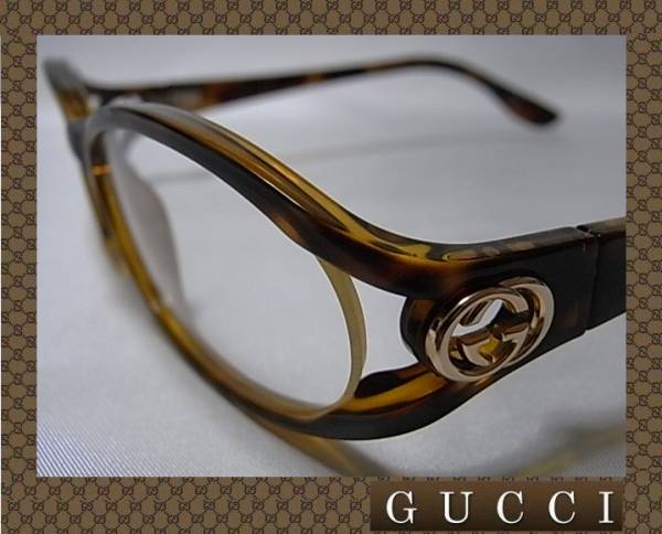 GUCCI 眼鏡フレーム ユニセックス 鼈甲柄 GG 3074 V08 本物 新品