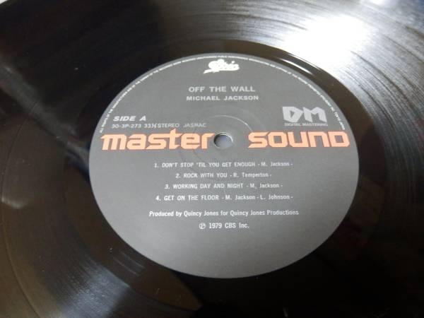 マスターサウンド盤帯付！マイケルジャクソン/オフザウォールLP