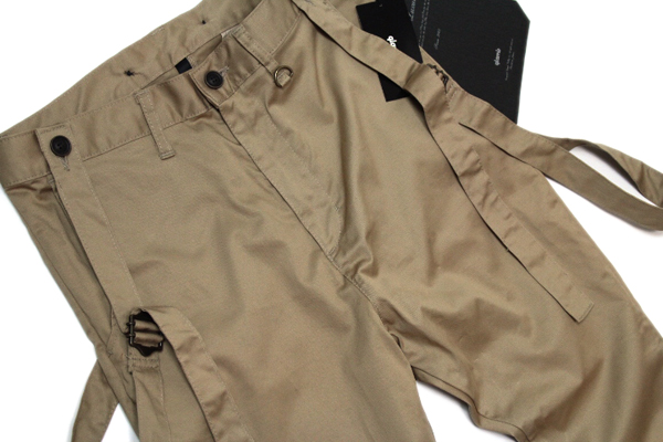 ★新品★glamb◆サスペンダー チノパンツ ベージュ サイズ1◆P8