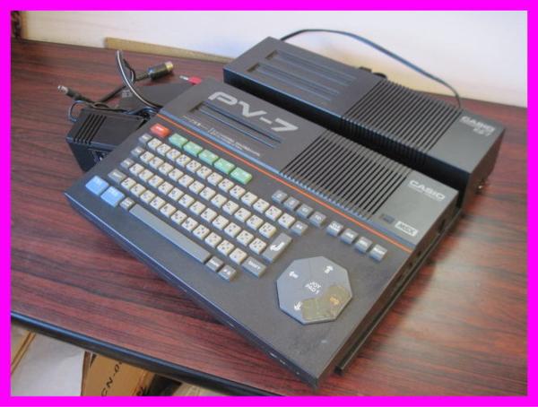 G-419 MSX CASIO PV-7 拡張ユニット KB-7 セット カシオ中古(MSX 