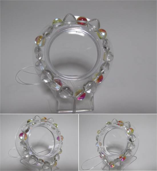 ！おしゃれな愛の結晶！「ハート型+ルナフラッシュ」ブレスット