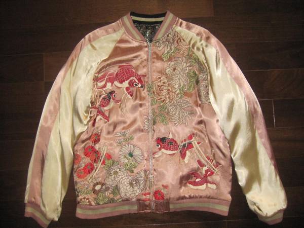 ★未使用 美品 花旅楽団 スカジャン 金魚 Lサイズ★