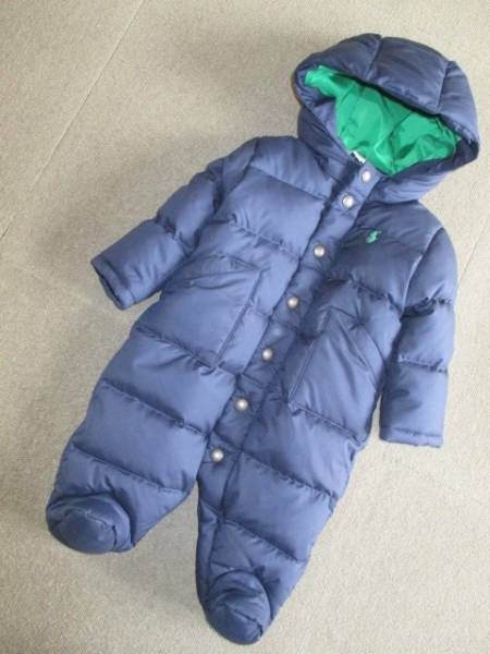 ★新品ラルフローレン暖かふわふわダウン足付カバーオール60★