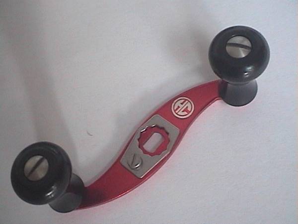 ハネクラ　S字ハンドル　レッド　２BBノブ　新同