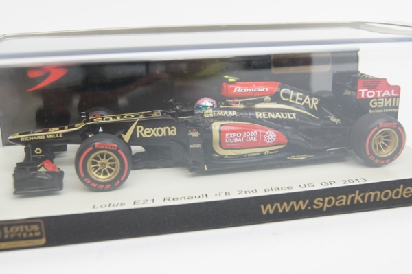スパーク 1/43 ロータス E21 ルノー US GP R. グロジャン 2013#8