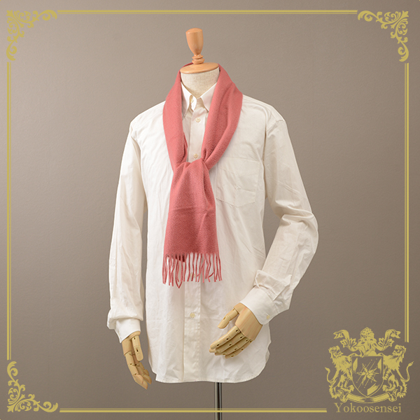 高品位英製未使用DRAKE'S/カシミヤストール/マフラー/ピンク系