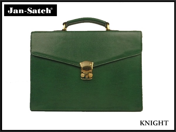 JAN-SATCH レザーセカンドバッグ★ジャンサッチ/緑
