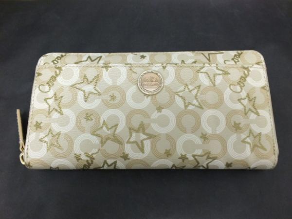 shop壱番 ☆COACH コーチ ラウンドファスナー長財布 星型 こ ブランド