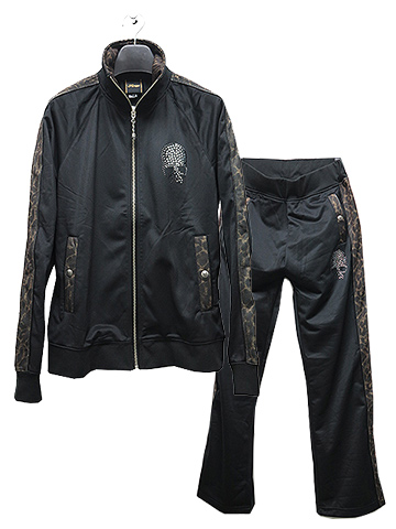Roen（ロエン）LEOPARD SKULLセットアップジャージ・BLK・M 男性用