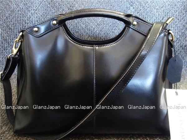 KQ62*限定1点*新品*黒*本革使用☆洗練されたデザイン*2wayバッグ