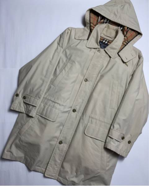 BURBERRY フードライナー 裏地メガチェック - ベルト付ダウンコート