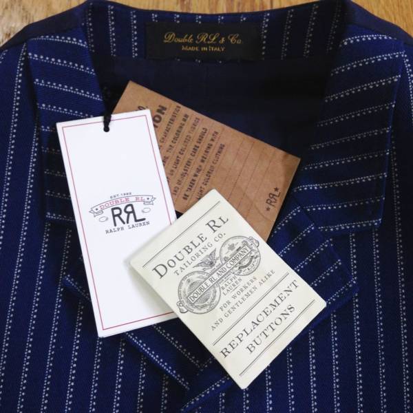 RRL インディゴストライプベスト /スーツ テーラード