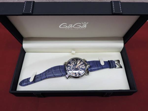 1円～時計 GAGA MILANO ガガミラノ 48㎜ 5010.5 ジャンク