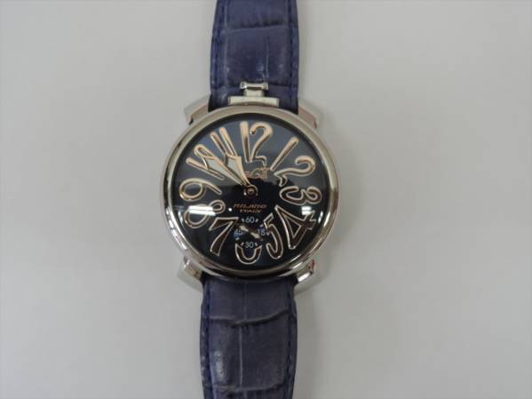 1円～時計 GAGA MILANO ガガミラノ 48㎜ 5010.5 ジャンク