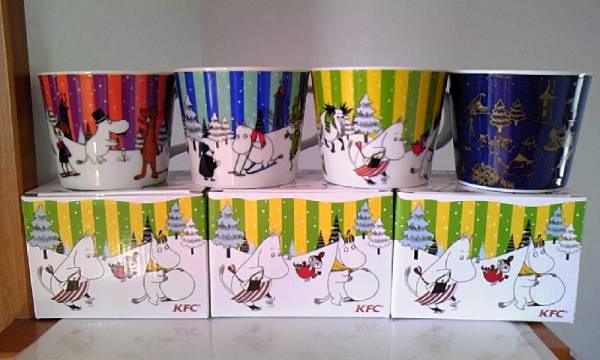 【限定】ムーミン×ケンタッキー スープマグ コンプリートパック
