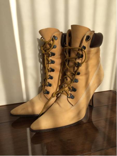 マノロブラニク ショートブーツ 38 ティンバーランド MANOLO BLAHNIK 