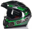 予約!!!BEON ダブルレンズ オフロードヘルメット 全5色 黒緑 L