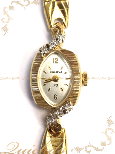 1円 アイザックバレンチノ 腕時計 手巻き 女性 ケース14K