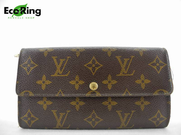 1円 ヴィトン M61734 モノグラム 旧サラ 長財布 BN777