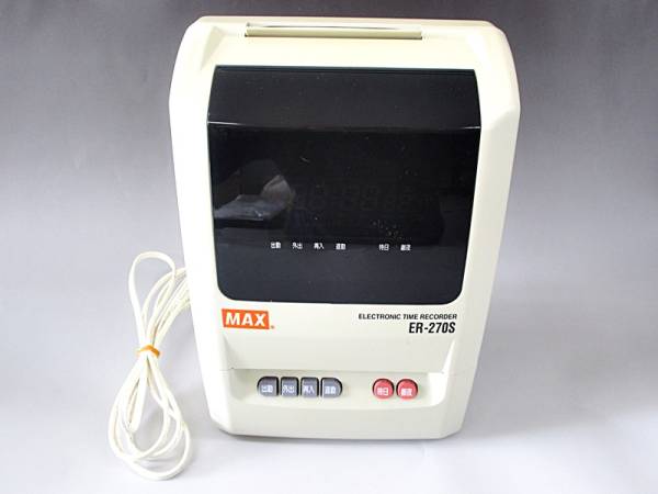 MAX マックス タイムレコーダー ER-270S 難あり 中古11◇広82